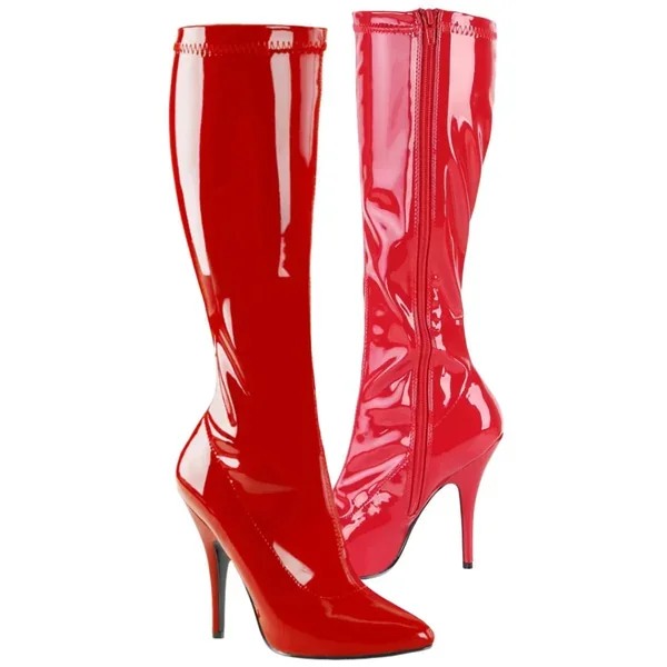 Pleaser SEDUCE-2000 Boots Red (UK6)