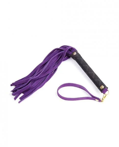 Plesur Mini Leather Flogger – Purple