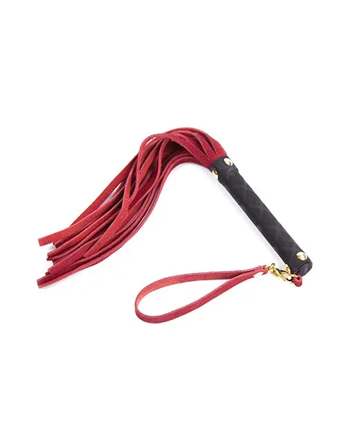 Plesur Mini Leather Flogger – Red