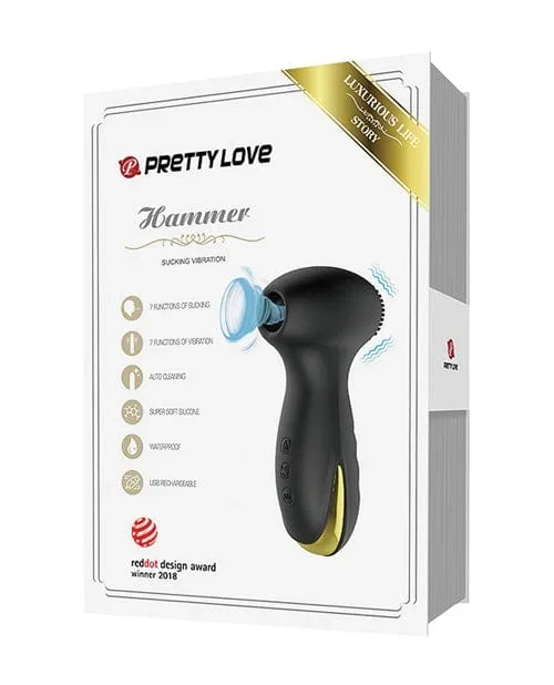 Pretty Love Hammer Sucking & Vibrating – Black & Gold