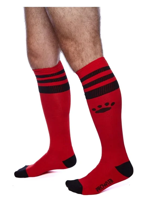 Prowler Red Stripe Football Socks