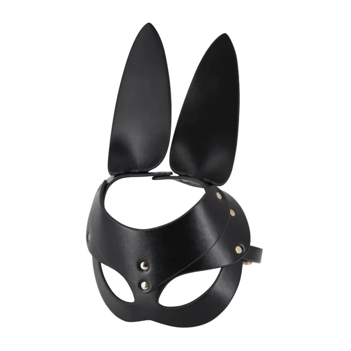PU Leather Bunny Mask