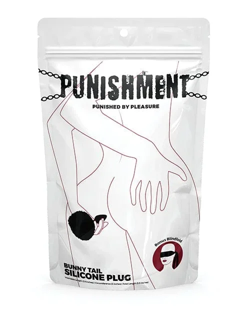 Punishment Bunny Tail Butt Plug – Black