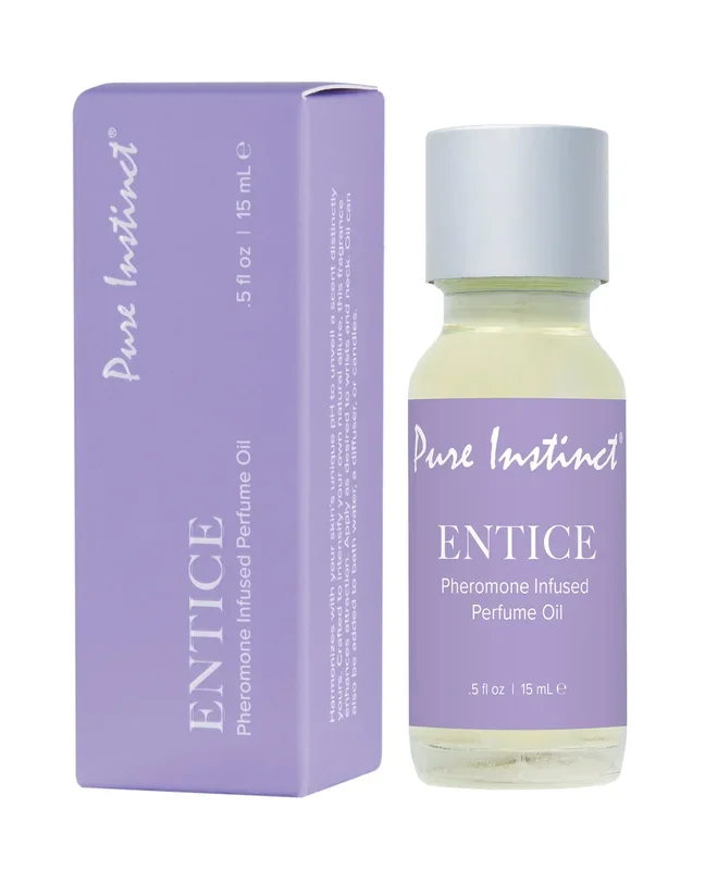 Pure Instinct Pheromone Perfume Oil Entice – 15 ml Dropper Glass