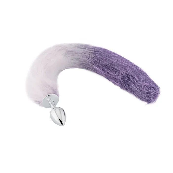 Purple Wolf Tail Plug 16″