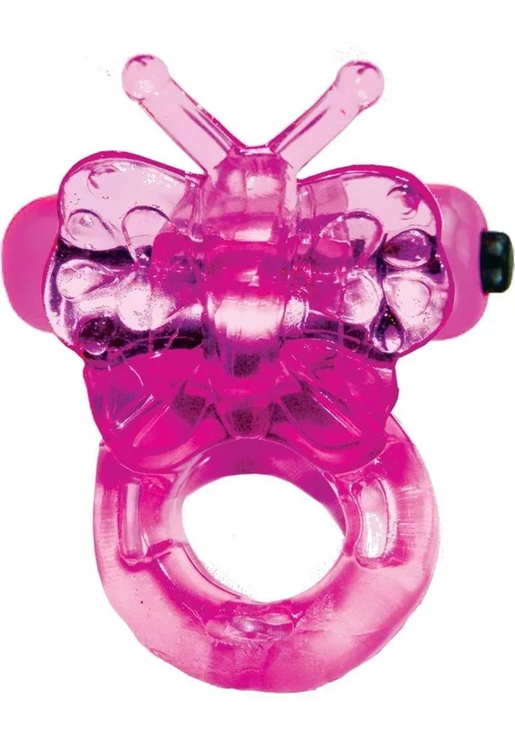 Purrfect Pets Buzzy Butterfly Silicone Stimulator with Vibrating Bullet