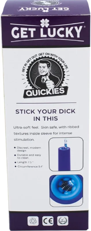 Quickies Stick Your Dick in This – Ultra-Soft Waterproof Sleeve with Ribbed Textures for Intense Stimulation