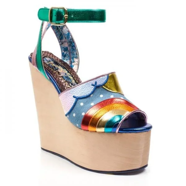 Rainbow – Funshine Platform Heel – Size