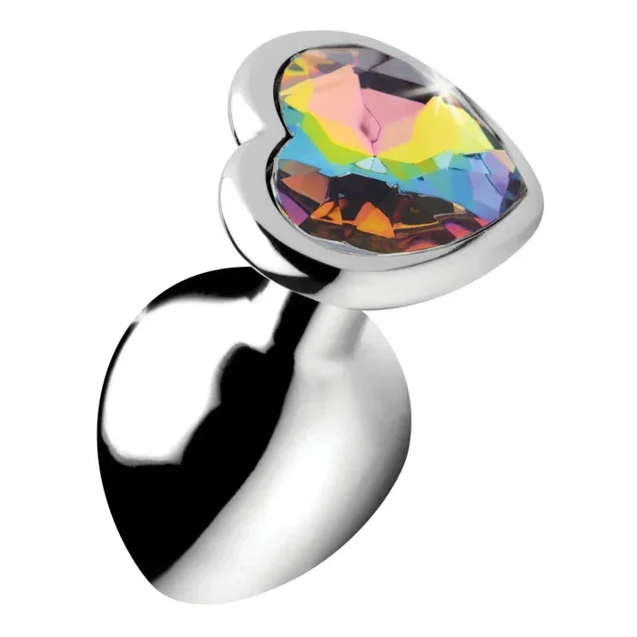 Rainbow Prism Heart Anal Plug – Medium