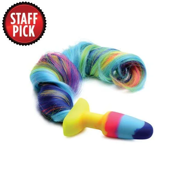 Rainbow Unicorn Tail Anal Plug