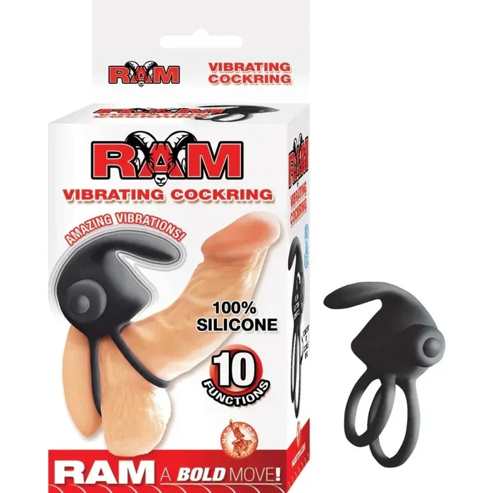 Ram Vibrating Cockring – Black