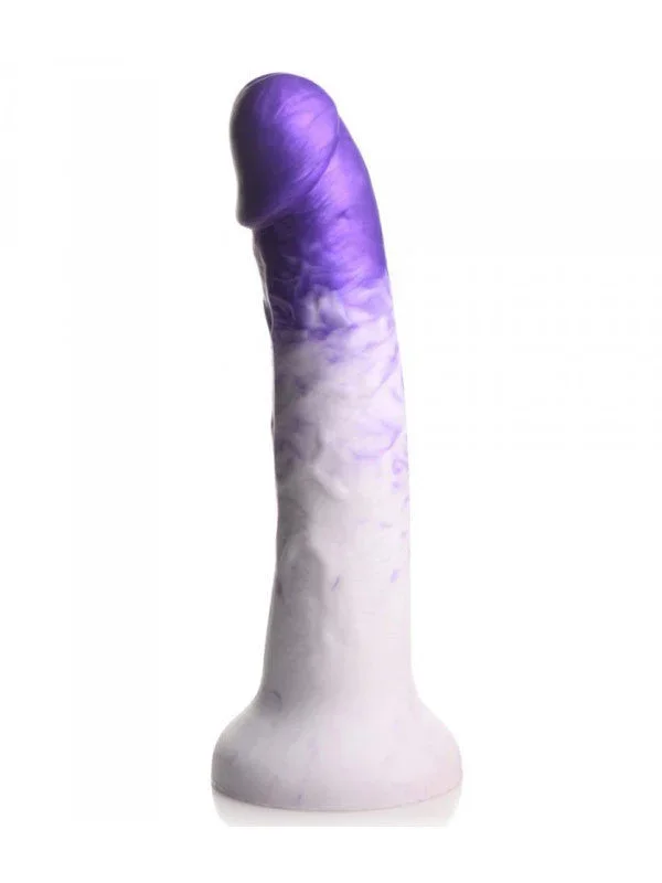 Real Swirl Realistic Silicone Dildo – Purple