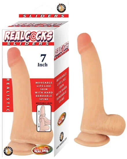 Realcocks Sliders 7 inches Flesh Beige Dildo
