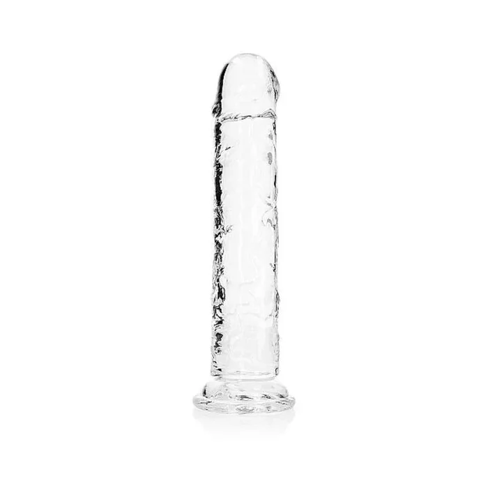 Realrock Crystal Clear Straight 11 In. Dildo Without Balls Clear