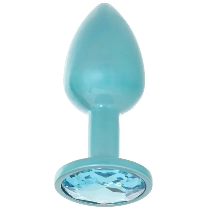 Rear Assets Small Metal Butt Plug in Teal