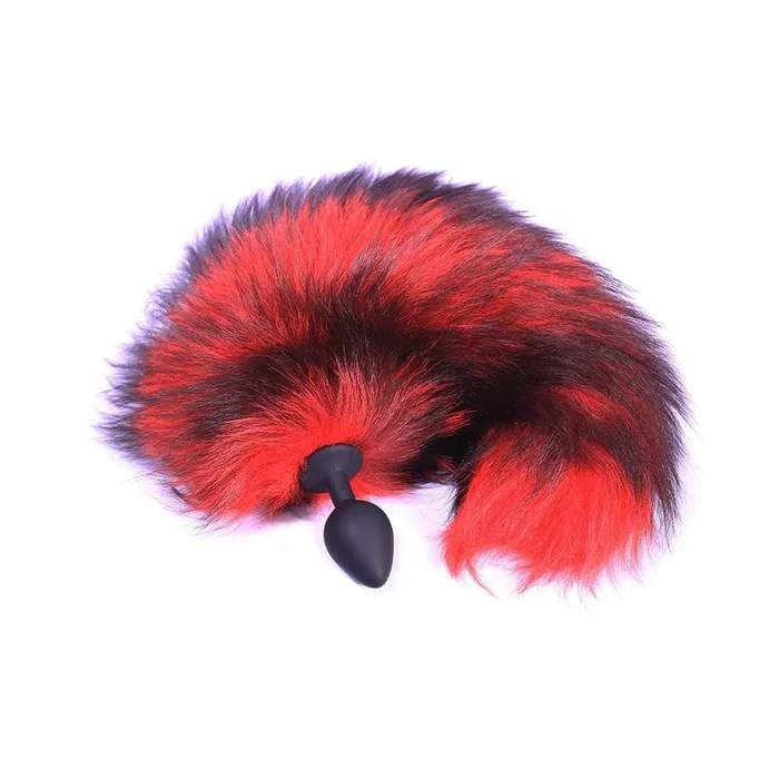 Red Silicone Cat Tail 16″