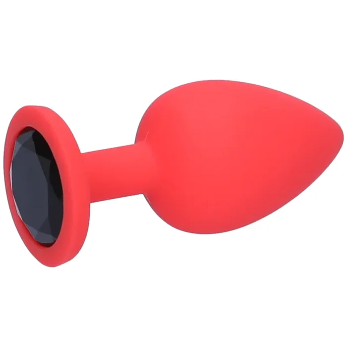Red Silicone Jeweled Anal Plug – Available In 3 Sizes!
