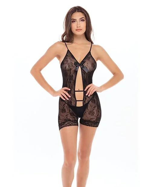 Rene Rofe After Party Bodysuit Black One Size Fits Most
