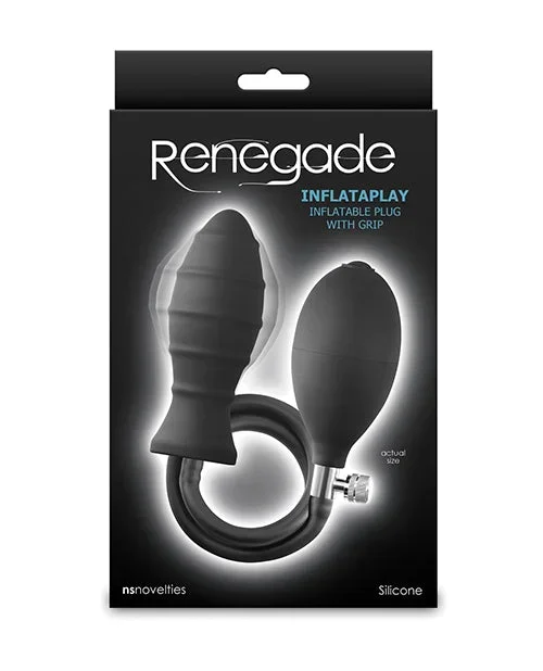 Renegade Inflataplay Inflatable Anal Plug – Black