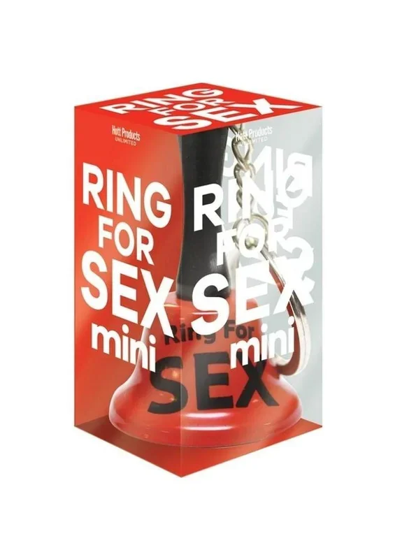 Ring for Sex Mini Bell Fun Red And Black Playful Intimacy Accessory