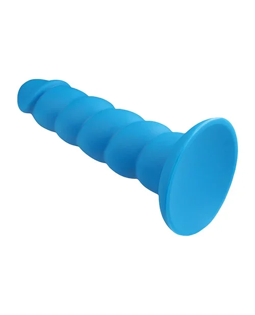 Rock Candy Suga Daddy 7″ Silicone Dildo – Blue