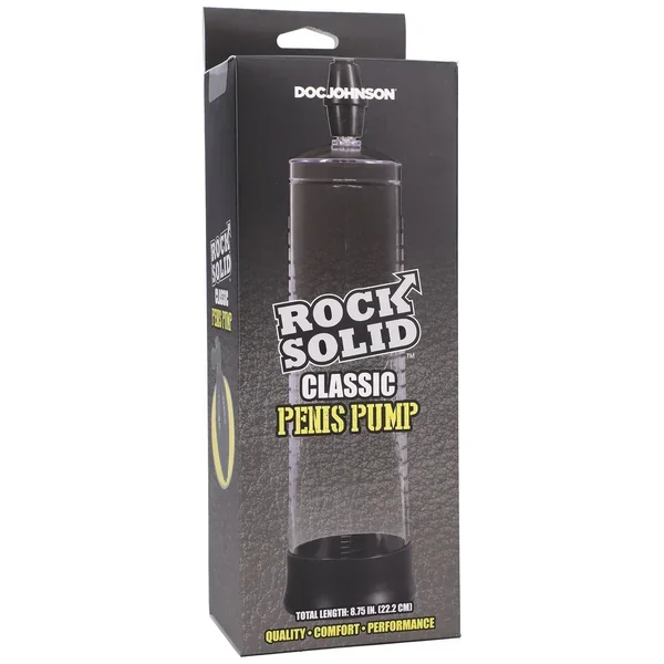 Rock Solid – Classic Penis Pump – Black/clear
