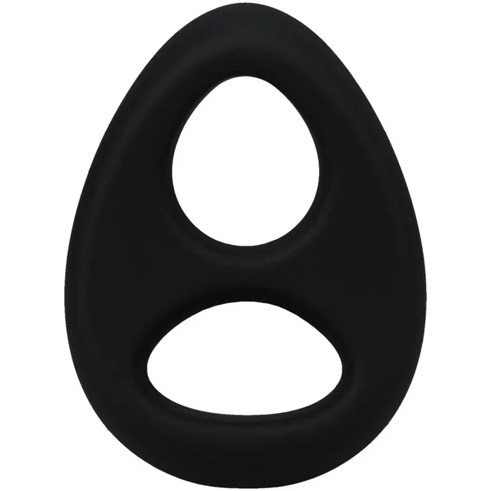 Rock Solid The Code Silicone Cock Ring With Bandana Black