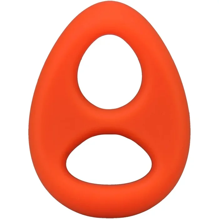 Rock Solid The Code Silicone Cock Ring With Bandana Orange