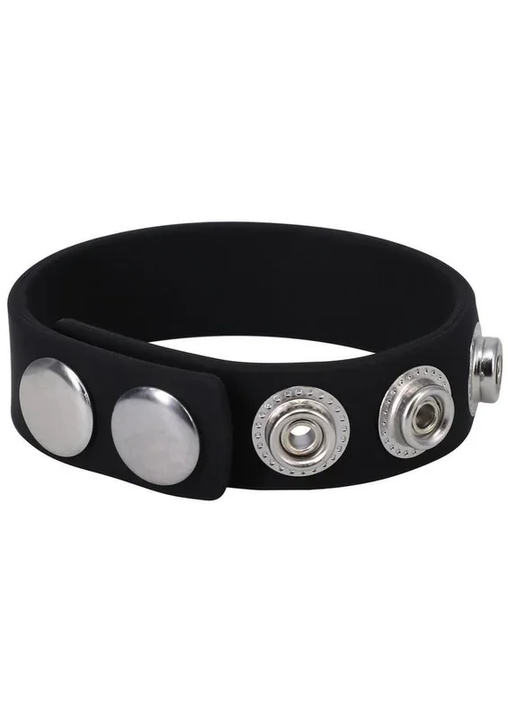 Rock Solid The Silicone 5 Snap Adjustable Cock Ring