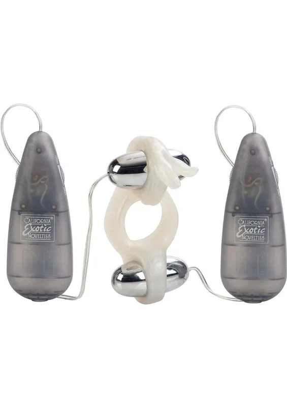 Rockin Rabbit Multi Speed Vibrating Cock Ring with Stimulators