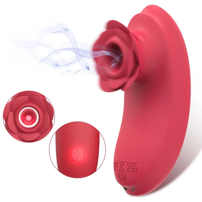 Rose Clitoral Suction Moisture Blow Vibrator