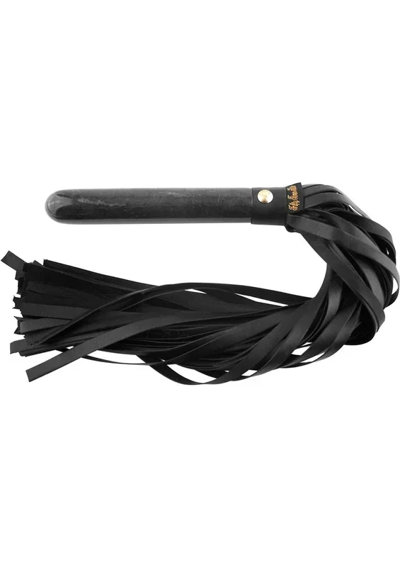 Rouge Fifty Times Hotter Leather Flogger with Marble Handle