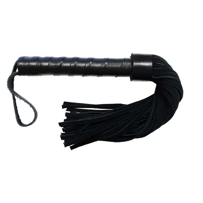 Rouge Leather Handle Suede Flogger