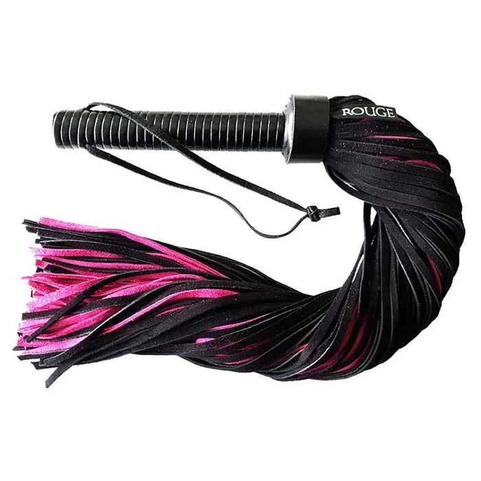 Rouge Suede Flogger with Leather Handle