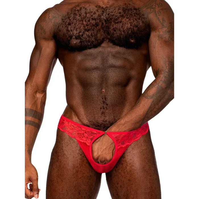 Sassy Lace Open Ring Thong