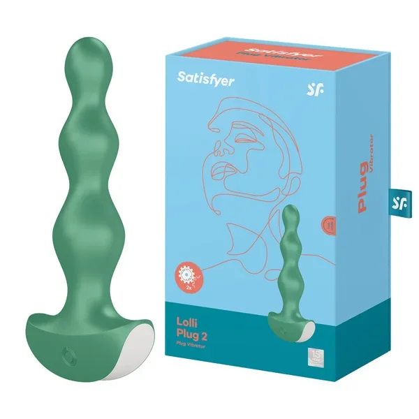 Satisfyer Lolli-Plug 2 – Green Vibrating Anal Beads