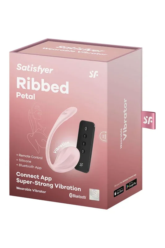 Satisfyer Ribbed Petal Rose Wearable Vibrator