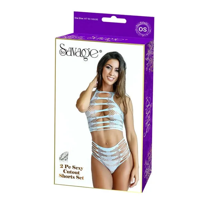 Savage Lingerie 2 pc Cutout Short Set