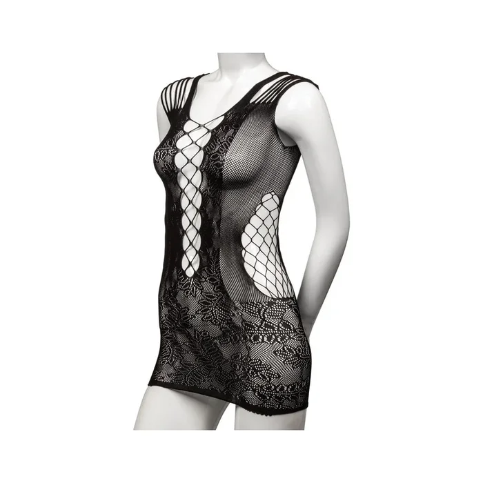 Scandal Peek-A-Boo Mini Dress – Black