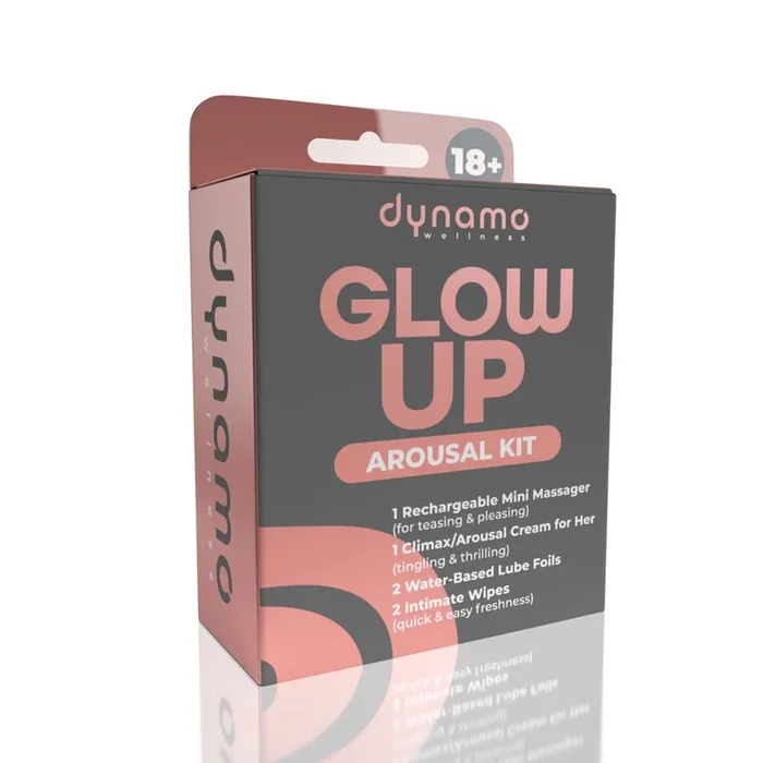 Screaming O Glow Up Intimacy Kit – Arousal Cream and Rechargeable Mini Massager Set