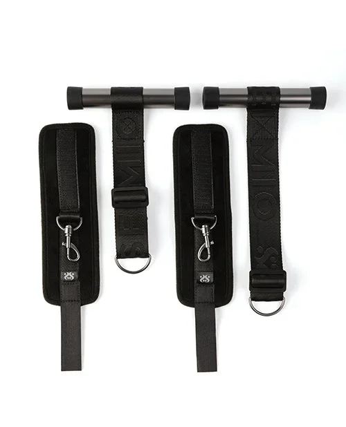 Sei Mio Doorway Play Adjustable Over Door Cuff Restraints – Black