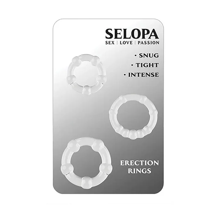 Selopa Cock Rings – Set of 3 for Enhanced Pleasure