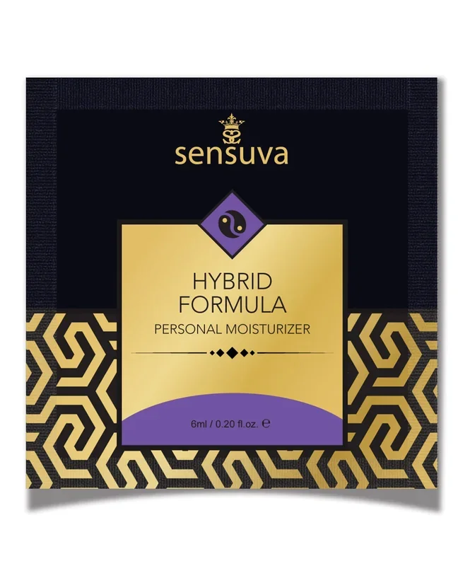 Sensuva Hybrid Water-Based Personal Moisturizer Unscented Single Use 6ml Lubricant
