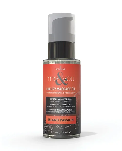 Sensuva Me & You Massage Oil – 2 oz Island Passion