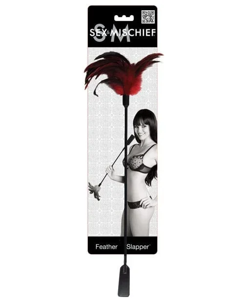 Sex & Mischief Feather Slapper – Red-black Feathers