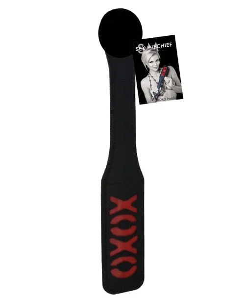 Sex & Mischief Impressions Xoxo Paddle – Black