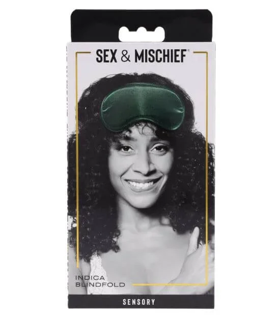 Sex & Mischief Indica Blindfold Green