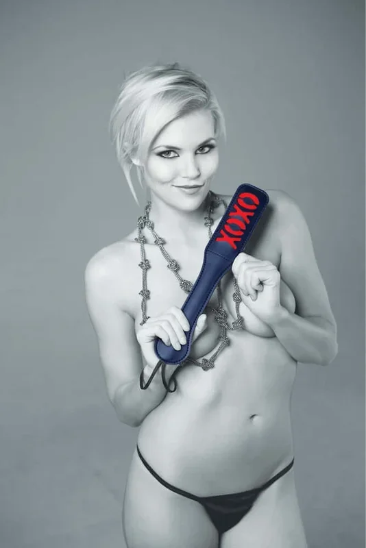 Sex and Mischief Collection XOXO Paddle Black
