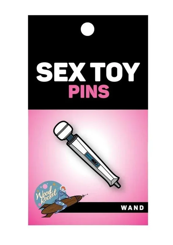 Sex Toy Wand Enamel Pin