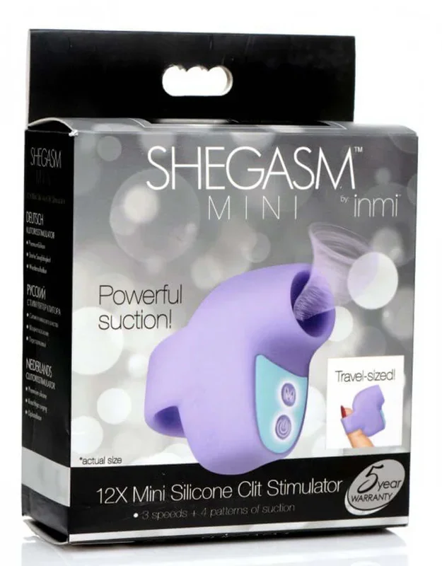 Shegasm Mini 12x Mini Silicone Clit Stimulator – Purple